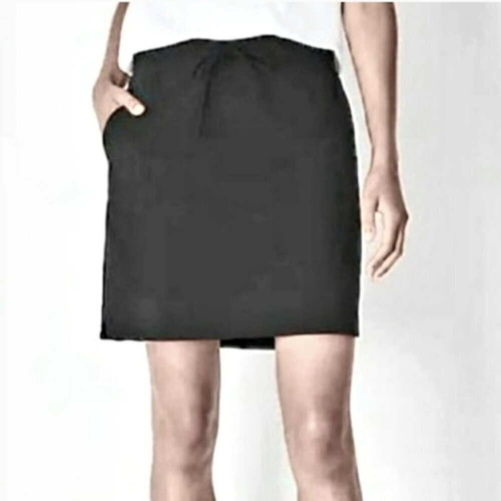 J.Jill Fit A-line Knit Skort Size S Black‎ Performance Active Pockets